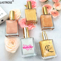 Huile Scintillante Légère Haute Brillance pour le Corps, Cosmétiques, Crème Bronzante Pailletée, Maquillage Sous Marque Privée, Enlumineur Liquide