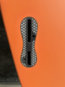 Funboard 7 '6 "de Style classique, panneau de processus de pâte de couleur unie, planche de <span class=keywords><strong>surf</strong></span> époxy de couleur Orange avec <span class=keywords><strong>ailerons</strong></span> <span class=keywords><strong>FCS</strong></span> II - Product Image 4