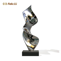 Grande statue d'ange en métal, sculpture d'ange en acier inoxydable, grande statue d'extérieur pour villa, jardin et décoration architecturale