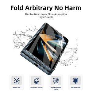 Protector de pantalla de hidrogel de cubierta completa HD, película de Tpu, Protector de pantalla transparente para Samsung Z Fold <span class=keywords><strong>Flip</strong></span> <span class=keywords><strong>3</strong></span> 4 5 High 2.5D,3D - Product Image 2