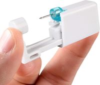 Kit de Perçage Corporel Hypoallergénique Stérile à Usage Unique – Appareil Personnel de Perçage d'Oreille avec Pistolet et Clous en Acier Inoxydable