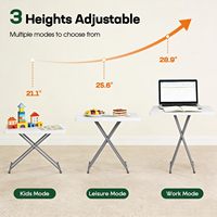 Table pliante résistante aux rayures en plastique HDPE, résistante aux intempéries, avec structure en acier, pour extérieur, jardin, patio, pique-nique, camping, restaurant, événement
