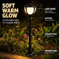 Lampe LED de jardin à économie d'énergie, directement de l'usine, avec capteur automatique pour cour et entrée de maison