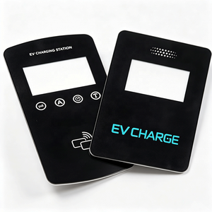 Panneau acrylique pour impression sérigraphique pour affichage de station de recharge de véhicules électriques, feuille de plastique transparente de 3 mm, découpe laser personnalisée, transparente - Product Image 1