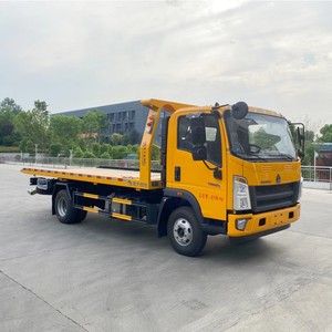 รถบรรทุกพ่วงพื้นเรียบ HOWO 4x2 3 ตัน สำหรับกู้ภัยรถเสีย - Product Image 5
