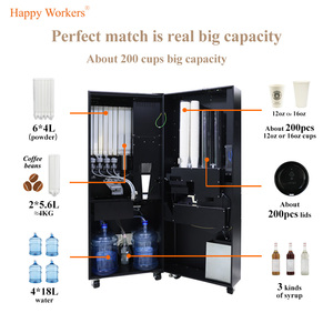 Distributore Automatico di Caffè Adatto per Aeroporti, Supporta Pagamenti in Contanti, Banconote, Monete e Codici QR - Product Image 3