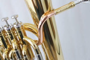 Corps en laiton doré, slide de réglage de tonalité BB, triple système d'arrêt 3+1, pour cor baritone et <span class=keywords><strong>tuba</strong></span>, instruments de musique en laiton pour débutants, cor baritone 3+1 - Product Image 5