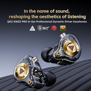 Écouteurs filaires QKZ ENZO PRO de qualité supérieure, casque audio Hifi détachable 3,5 mm <span class=keywords><strong>avec</strong></span> micro et basses pour <span class=keywords><strong>iPhone</strong></span>, sport et gaming - Product Image 2