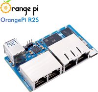 Orange Pi R2S Single Board 2GB RAM LPDDR4X 8GB EMMC Flash RISC V 8 Core 2Tops Al Papan Pengembangan Aritmatika AI