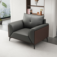 Ensemble de Canapés de Luxe Moderne et de Direction, Meubles de Bureau Commercial et de Maison avec Revêtement en Cuir pour Salon, Chambre et Utilisation Hospitalière