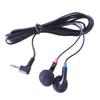 Earphone Headphone Kabel Murah Grosir untuk Maskapai Penerbangan, Earbud Headset Kabel Sekali Pakai 3.5mm Khusus untuk Maskapai Penerbangan