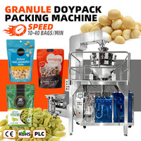 Machine d'emballage automatique pour fruits secs, raisins, noix de macadamia, noix de cajou, machine d'emballage Doypack pour fruits secs