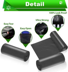 Black Unscented Dog Waste Bags, Disposable Poop Bag Rolls Fit Pet Waste Trash Can, Durable Liners for Daily Pet Cleaning - Product Image 6