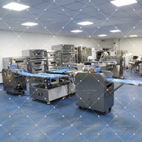 Chine Commercial automatique croissant formant la ligne de production de pain faire de la machine fabricant équipement complet de boulangerie à vendre