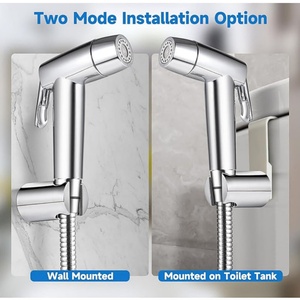 Bathroom Hygiene Floor Cleaning Cloth Diaper Pet Washing Handheld Bidet Sprayer Toilet Bathroom with <b>Wall</b> Bracket Hose Set - Product Image 3