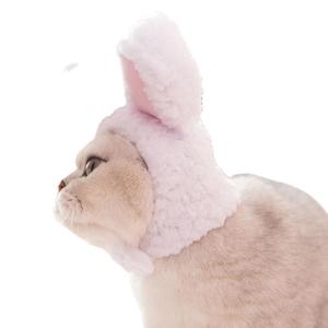 Chapeau à oreilles de lapin pour chat, bandeau doux de dessin animé pour animaux de compagnie, style printemps - Product Image 3