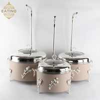 2025 Design Original chauffe-aliments conteneur chauffage par le bas luxe hôtel Restaurant utilisation famille rassemblement ensemble 6L Hot Pot ensembles