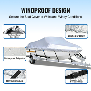 Housse de protection robuste en <span class=keywords><strong>toile</strong></span> Oxford imperméable pour bateaux et voitures de pêche marine - Product Image 2