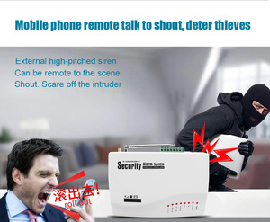 <strong>Wireless</strong> GSM <strong>Alarm</strong> <strong>System</strong> Plastic Quad Band 850/900/1800/1900MHz Intercom PIR Detector Door Sensor Siren Remote Control 10m - Product Image 4