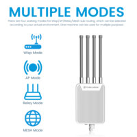 Routeur et point d'accès extérieur MEIWEISI Enterprise AX3000 Wave2 4x4 MU-MIMO IP67 HW3000M 2,4 GHz/5,8 GHz pour utilisation en extérieur