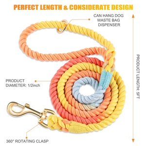 Adjustable Nylon Pet Dog Sport Lead Leash Set with Waist Bag Hand-Free Running Elastic Traction Rope <b>Polyester</b> <b>Lanyard</b> - Product Image 2