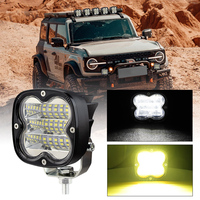 Universal 12V 24V 3 pulgadas 48W LED luz de trabajo vainas blanco amarillo doble Color camión todoterreno 4X4 ATV UTV niebla conducción sistema de iluminación