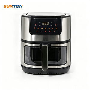 Freidora de aire inteligente digital con pantalla táctil, sin aceite, cuadrada, para el hogar y la cocina, personalizada OEM SUNTON skd ckd - Product Image 1