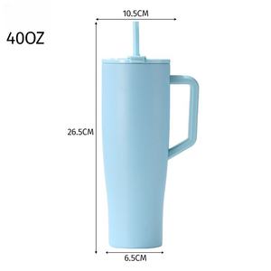 Nuevo Vaso Térmico <span class=keywords><strong>de</strong></span> Acero Inoxidable 304 <span class=keywords><strong>de</strong></span> 40oz con Asa para Coche, Vaso Aislado con Popote, Logotipo Personalizado, Gran Capacidad, Portátil para Exteriores, Vaso para <span class=keywords><strong>Bar</strong></span> <span class=keywords><strong>de</strong></span> Hielo - Product Image 2