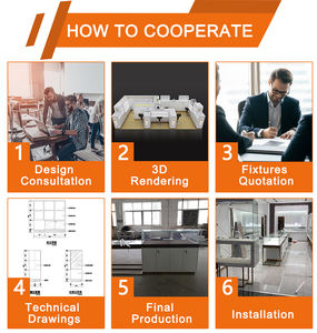 Kiosque de salon de beauté pour extension de cils et barre de sourcils filetage de sourcils affichage de lumière LED <span class=keywords><strong>en</strong></span> MDF à vendre - Product Image 5