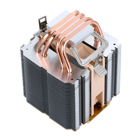 Dissipateur thermique pour processeur de 12e génération QiuzAim 90 mm Twin Tower avec 4/6 caloducs 1200/AM5 silencieux 1700 ventilateur de processeur de bureau 1150 éclairé