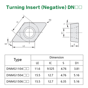 Zhuzhou CNC rhomboid bên ngoài chuyển công cụ lưỡi thép bộ phận chịu mài mòn và bền dnmg150404 150408 màu vàng chèn - Product Image 3