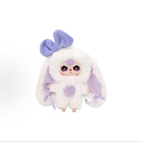Figurine de peluche mignonne Baby Three Little Bunny Returns, jouet tendance, ornement, personnage de dessin animé, boîte mystère, échelle 1/12, unisexe