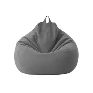 wholesaler beanbag cover beanbag chair bean soft with Linen fabric bean bag cover chair for adult and kids