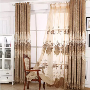 Gros mode <span class=keywords><strong>pas</strong></span> <span class=keywords><strong>cher</strong></span> <span class=keywords><strong>chambre</strong></span> salon tissu Beige rideaux pour la maison - Product Image 4