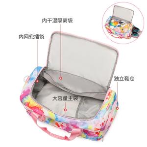 Dance Gym Bags Waterproof Tie Dye pink Duffle Bag Multifunction Travelling Bags for <strong>Women</strong> Fitness <strong>Gymbags</strong> - Product Image 4