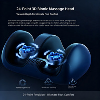 Masseur de jambes sans fil à compression d'air avec chaleur, rechargeable, pour mollets, pieds et chevilles, amélioration de la circulation sanguine, soulagement de la douleur, récupération sportive