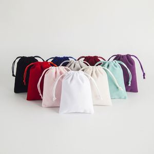 CSMD Chinese Manufacturer 5X7cm Ready to Ship Wholesale Thick <b>Velvet</b> <b>Material</b> Mini Ring Drawstring Pouch for Jewelry Accessories - Product Image 1