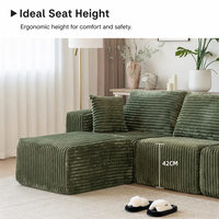 Canapé en tissu minimaliste moderne avec coussin en mousse compressée, fauteuil individuel sans assemblage pour salon, bureau ou salle de séjour