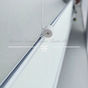 High-End di lusso personalizzato bianco Roman ombra intelligente parasole elettrico tenda <span class=keywords><strong>rullo</strong></span> per casa ufficio moderna Grommet per soggiorno - Product Image 6