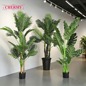 מקורה קישוט צמחים מלאכותיים פלסטיק בונסאי עץ עם סיר פו סימולציה Plantas - Product Image 1