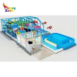 ASTM Tiêu Chuẩn Mỹ Đại Dương Theo Chủ Đề Trong Nhà Chơi Khu Vực Có Inflatable Gắn Và Trẻ Mới Biết Đi Cát Pit Cho Doanh Số Bán Hàng