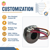 Özelleştirilmiş Tek Fazlı Flyback Alüminyum ve Bakır Güç Trafosu 10kVA 220V Giriş 480V Çıkış 50/60Hz