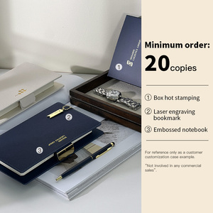 Carpeta de anillas Premium A5/A6, juego de cuaderno, bolígrafo, trabajo de negocios exquisito, diarios magnéticos, planificadores, blocs de notas, logotipo personalizado, hojas sueltas - Product Image 3