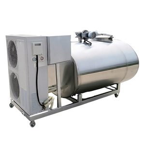 Système de cuve de traiteur en acier inoxydable, mélangeur-agitateur chauffant pour la transformation du lait, usage agricole - Product Image 1