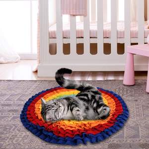 Tapis de renifflement interactif pour chiens et chiots, série Rainbow, pour l'alimentation lente et la recherche de nourriture - Product Image 4