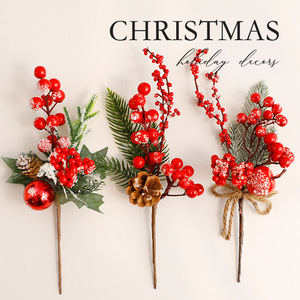 Adornos Navideños Artificiales con Brillantina Premium para Decoración de Árboles de Navidad, Fiestas, Centros de Mesa y Decoración del Hogar - Product Image 3
