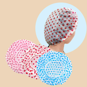Gorro de ducha para mujer, impermeable y grueso, gorro para champú, protector para el cabezal de ducha, gorro anti-golpes de aceite para cocina - Product Image 1