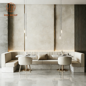 Set di Tavoli e Sedie in Marmo per Caffetteria e Ristorante, Divano e Panche per Ristorante - Product Image 5