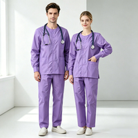 Uniforme de travail pour spa, tunique de spa en polyéthylène à col en V et manches courtes, uniforme de massothérapeute, vente en gros, salon de beauté, séchage rapide