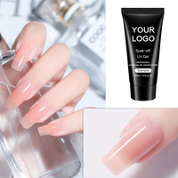 Gel UV JOUS pour la construction d'ongles, sans douleur, haute transparence, flux lent, sans chaleur, résistant à l'usure, gel dur
